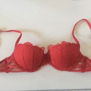 Red Size 32B Victorias Secret Pink bra